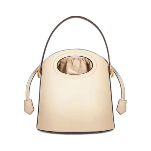 Logo Embossed Drawstring Bucket Bag