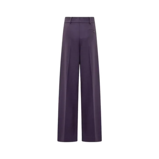 Button Detailed Straight Leg Pants