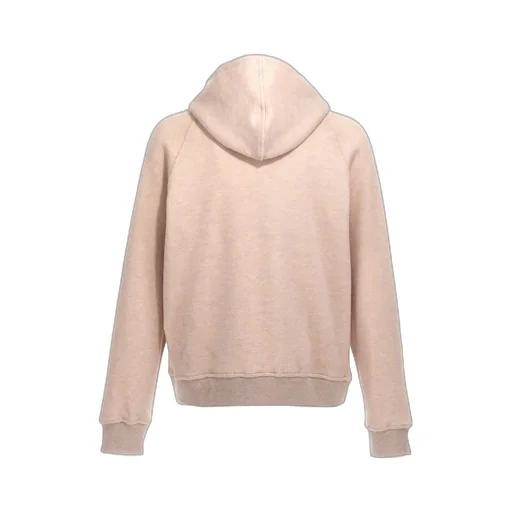Logo Embroidered Knit Drawstring Hoodie