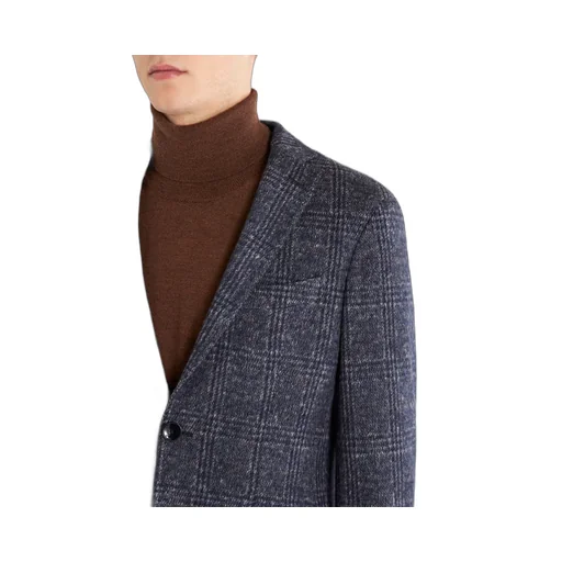 Checked Long Sleeved Blazer
