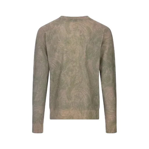 Paisley Intarsia-Knit Crewneck Jumper