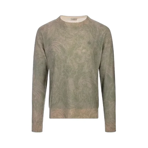 Paisley Intarsia-Knit Crewneck Jumper