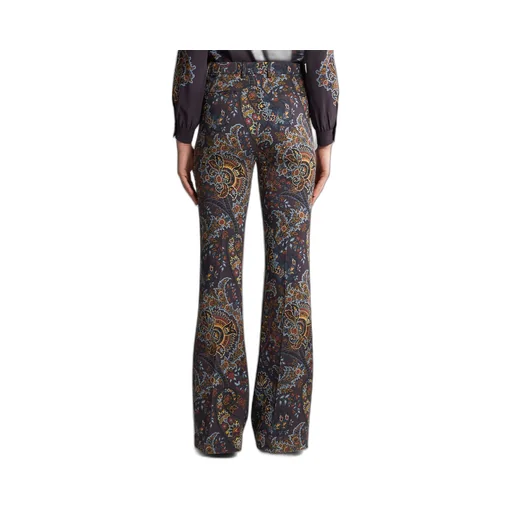 Paisley Printed Cady Trousers