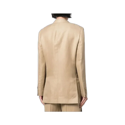 Double-Breasted Long-Sleeved Blazer