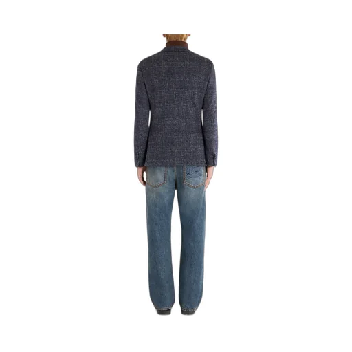Checked Long Sleeved Blazer