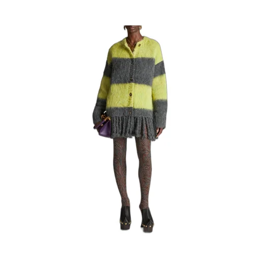Crewneck Long-Sleeved Cardigan