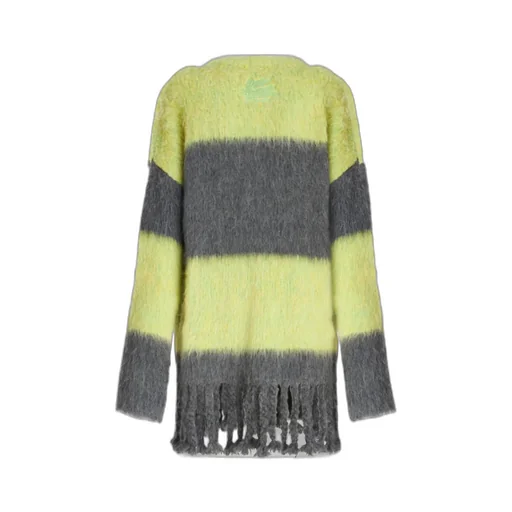 Crewneck Long-Sleeved Cardigan