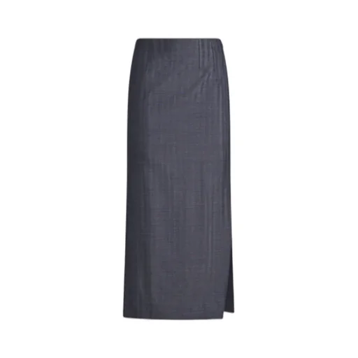 Striped Midi Pencil Skirt