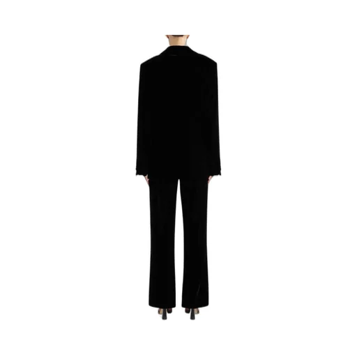 Single-Breasted Velvet Blazer