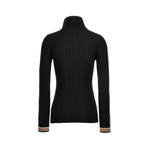 Polo Neck Ribbed Jumper