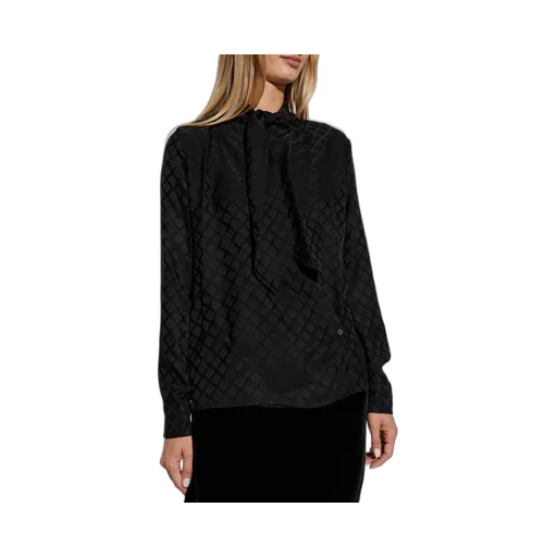 Jacquard Straight Hem Shirt