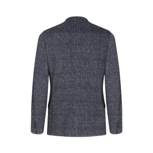 Checked Long Sleeved Blazer