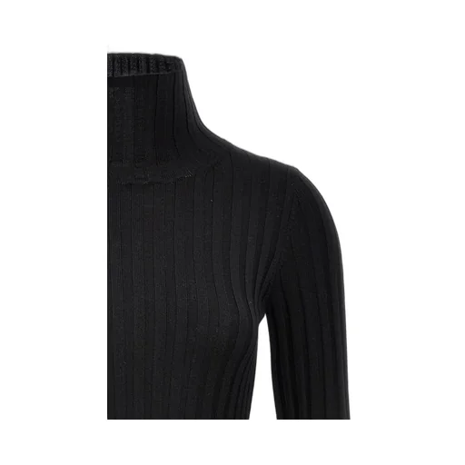 Polo Neck Ribbed Jumper