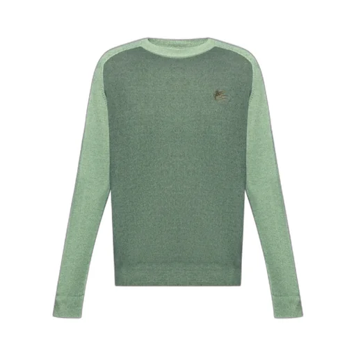 Logo Embroidered Crewneck Knitted Jumper