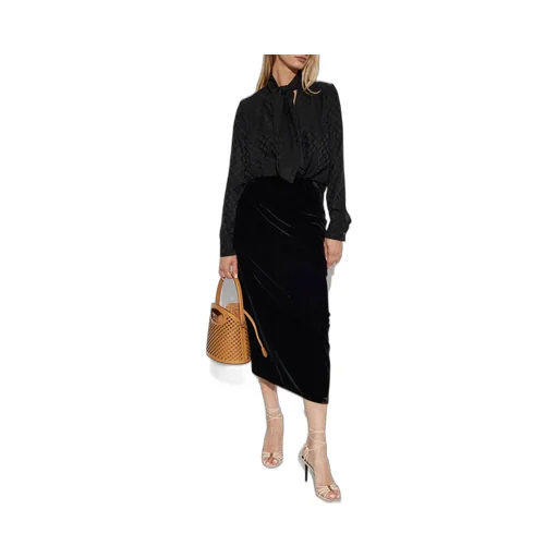 Jacquard Straight Hem Shirt
