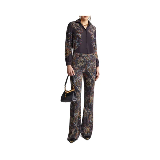 Paisley Printed Cady Trousers