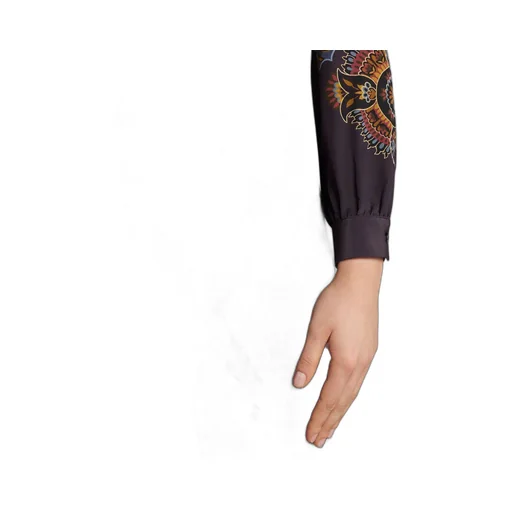 Paisley Printed Cady Trousers
