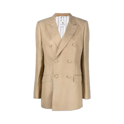 Double-Breasted Long-Sleeved Blazer
