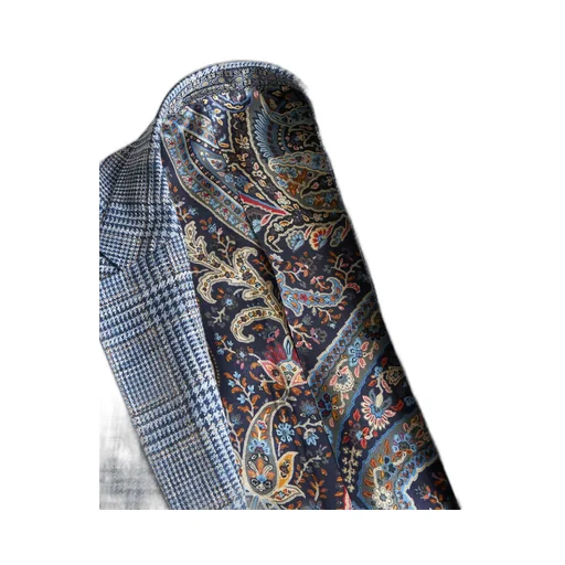 Checked Single-Breasted Blazer
