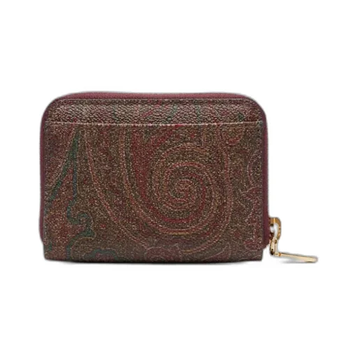 Paisley Print Zip-Around Card Holder