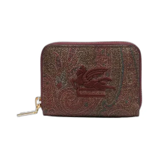 Paisley Print Zip-Around Card Holder