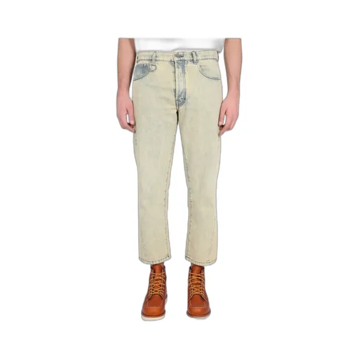 Logo Patch Straight-Leg Jeans