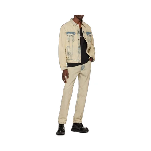 Washed Straight-Leg Jeans