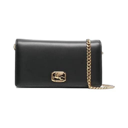 Unicorn Logo Leather Crossbody Bag