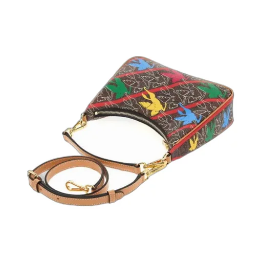 Motif-Print Shoulder Bag