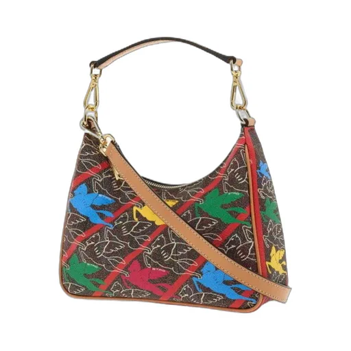 Motif-Print Shoulder Bag