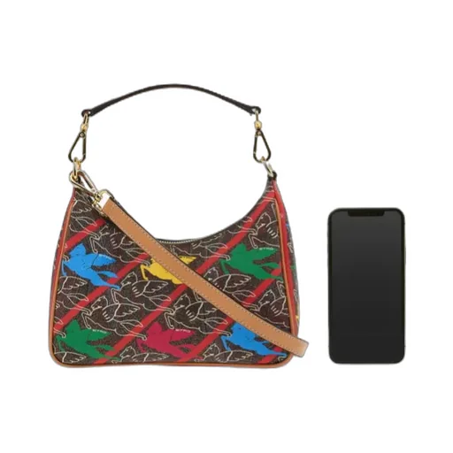 Motif-Print Shoulder Bag