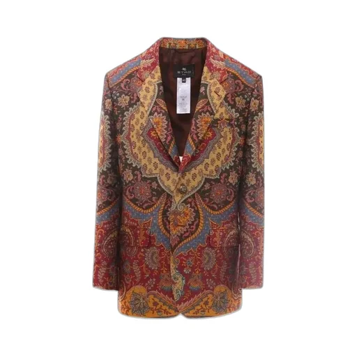 Paisley-Print Blazer