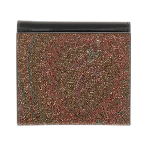 Paisley-Jacquard Folded Wallet