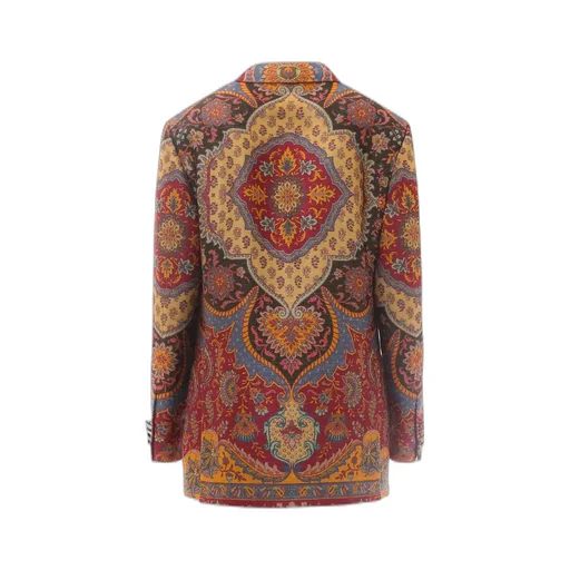 Paisley-Print Blazer