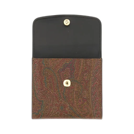 Paisley-Jacquard Folded Wallet