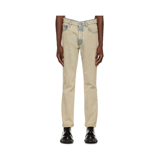 Washed Straight-Leg Jeans
