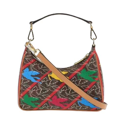 Motif-Print Shoulder Bag
