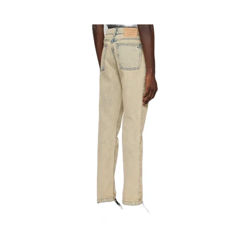 Washed Straight-Leg Jeans