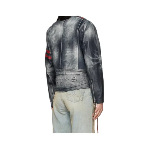 Long Sleeve Leather Jacket