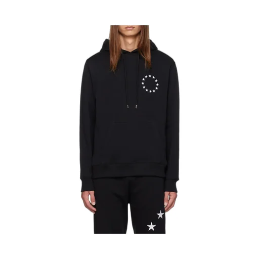 Logo Embroidered Drawstring Hoodie
