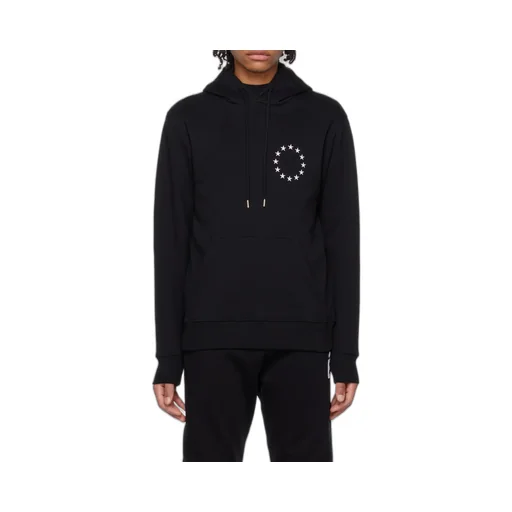 Logo Embroidered Drawstring Hoodie