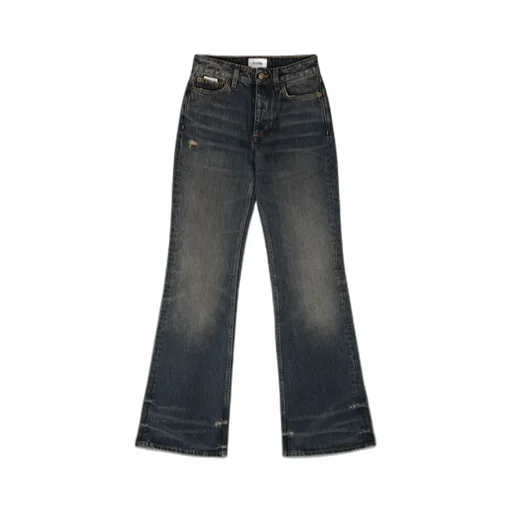 High-Waisted Flared Jeans