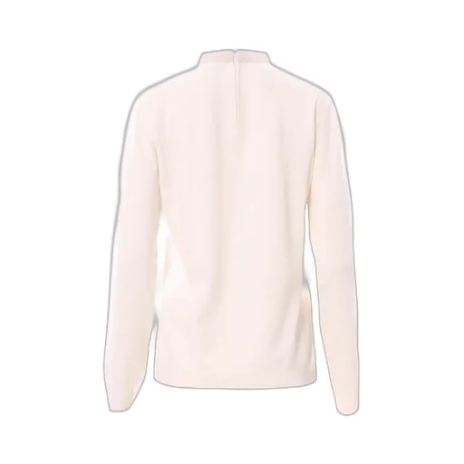 Embellished-Neckline Long-Sleeve Sweater