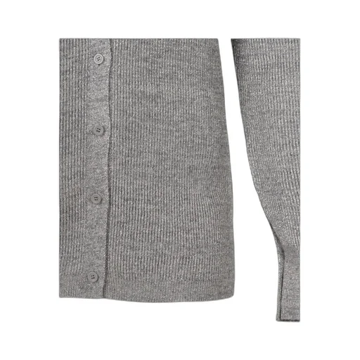 Long Sleeved Buttoned Knitted Cardigan