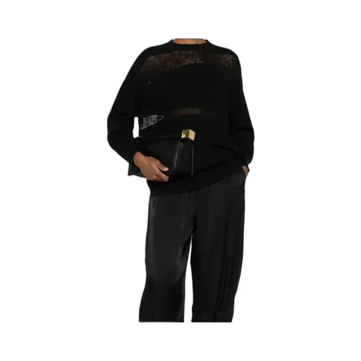 Mesh-Panel Sweater