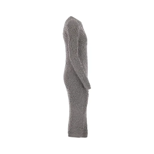 Embossed-Finish Knitted Dress