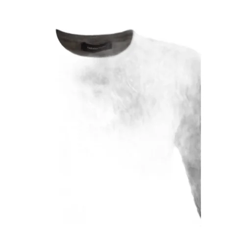 Embossed Finish Short-Sleeved Jumper