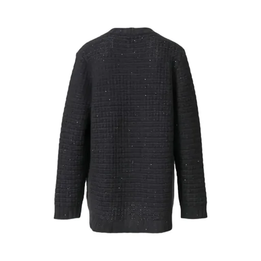 Long-Sleeved Knitted Cardigan