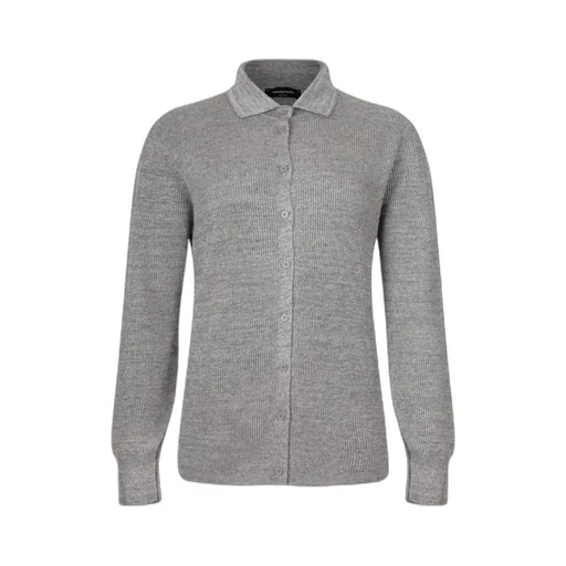 Long Sleeved Buttoned Knitted Cardigan