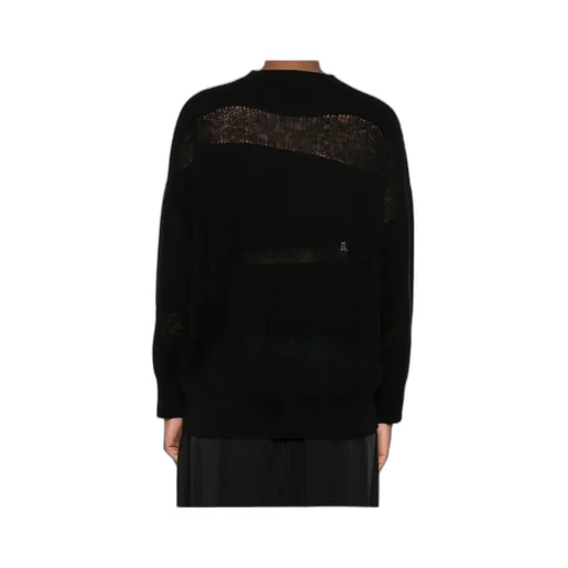 Mesh-Panel Sweater